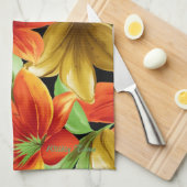 Tropische afdrukken theedoek (Quarter Fold)