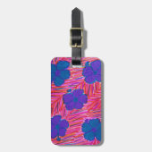Tropische afdrukken van roze Hawaii Dreams Bagagelabel (Voorkant verticaal)