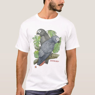 Tropische Afrikaanse grays T-shirt