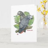 Tropische Afrikaanse Wenskaarten Greys Kaart (Gele Bloem)