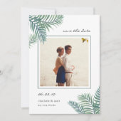Tropische afvulfoto Sla de datumkaart op Save The Date (Voorkant)