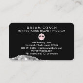 *~* Tropische agate Crystal Palm Tree Flamingo Visitekaartje (Achterkant)