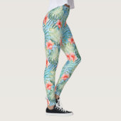Tropische alfa hibiscus bloemig leggings (Rechts)