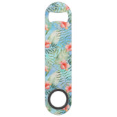 Tropische alfa hibiscus bloemig speed flessenopener (Achterkant)