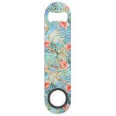 Tropische alfa hibiscus bloemig speed flessenopener (Voorkant)