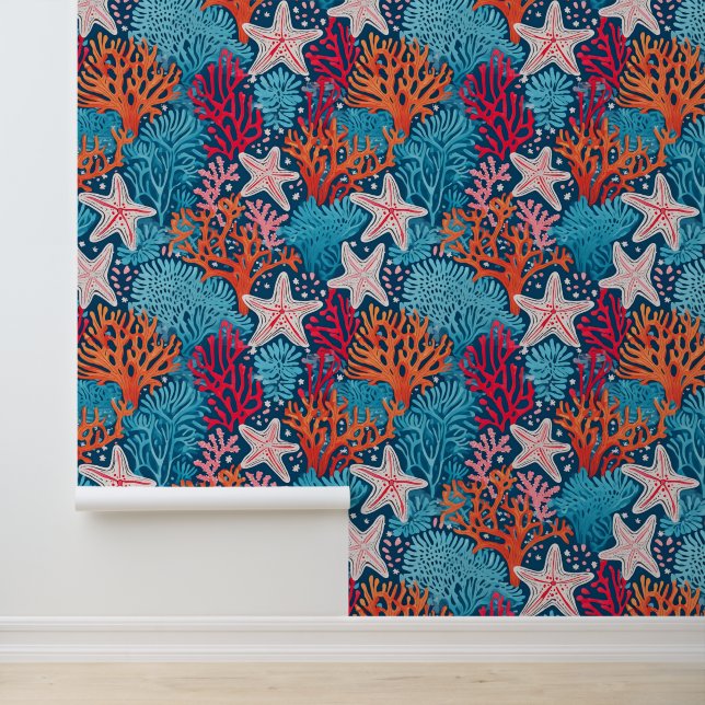 Tropische alfa print behang (Applicatie)