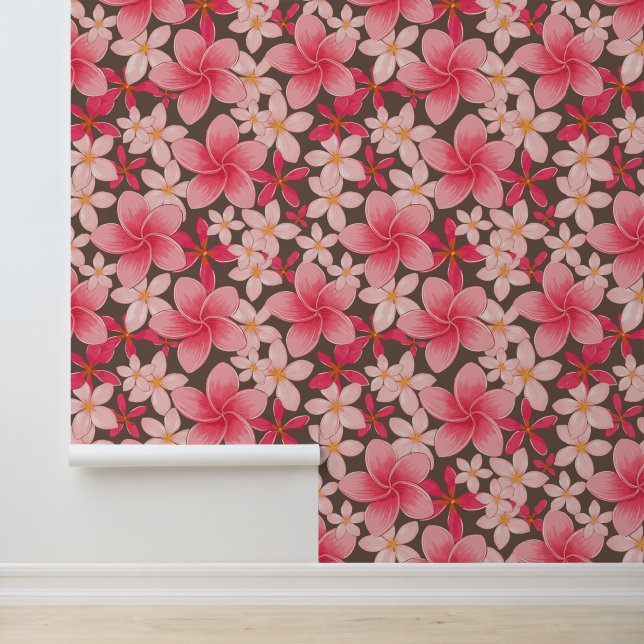 Tropische alfa print behang (Applicatie)