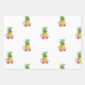 Tropische Aloha-ananas Hawaii Birthday Inpakpapier Vel (Voorkant 2)