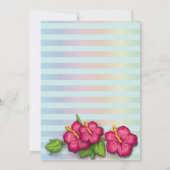 Tropische Aloha Baby Floral Baby shower Kaart (Achterkant)