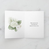 Tropische Aloha Beach Hydrangea Bloemen Huwelijk Kaart (Binnen)