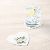 Tropische Aloha Beach Hydrangea Bloemen Huwelijk Kartonnen Onderzetters (Insitu)