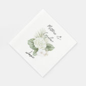 Tropische Aloha Beach Hydrangea Bloemen Huwelijk Servet (Hoek)