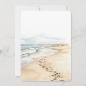 Tropische Aloha Beach Kokosnoten Palm Tree Wedding Kaart (Achterkant)