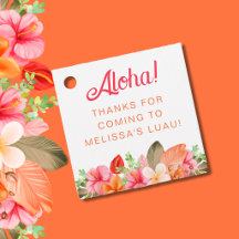 Tropische Aloha Bloemige Verjaardags Luau Feest 