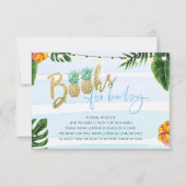 Tropische Aloha Boy Baby shower boekt voor Baby Ka Kaart (Voorkant)