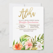 Tropische Aloha Bruiloft Uitnodiging (Voorkant)