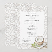 Tropische Aloha Coconut Flower Vrijgezellenfeest Kaart (Voorkant / Achterkant)