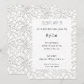 Tropische Aloha Coral Verjaardag Kaart (Voorkant / Achterkant)