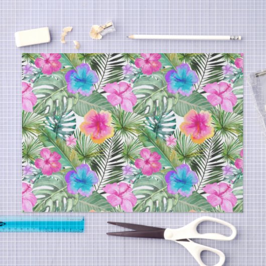 Tropische Aloha exotische Oerwouden bloemen Tissuepapier (Craft)