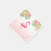 Tropische Aloha Flamingo Papier Servetten Verjaard (Hoek)