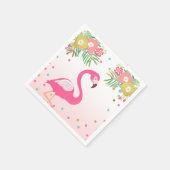 Tropische Aloha Flamingo Papier Servetten Verjaard (Hoek)