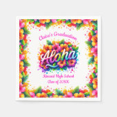 Tropische Aloha Grad Luau Feest Papieren Servetten (Voorkant)