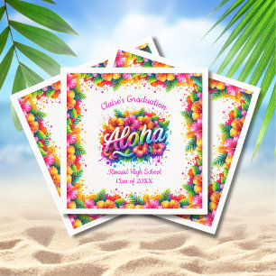 Tropische Aloha Grad Luau Feest Papieren Servetten