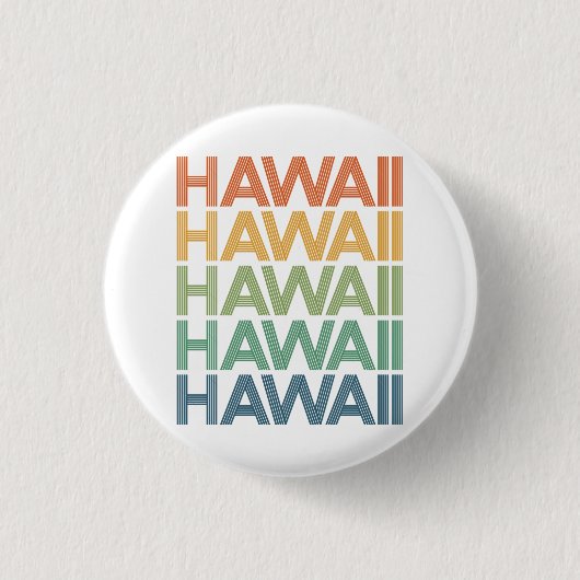 Tropische Aloha Hawaï Vacatie, strand Ronde Button 3,2 Cm (Voorkant)