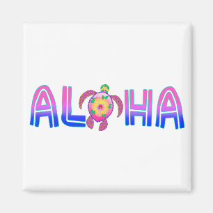 Tropische Aloha Hawaiian Zee Turtle Magneet