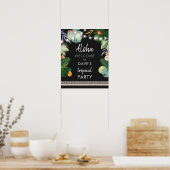 Tropische Aloha Luau Hawaiian Party Welkomstbord Poster (Keuken)