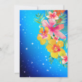 Tropische Aloha Luau verjaardagsfeestje Kaart (Achterkant)