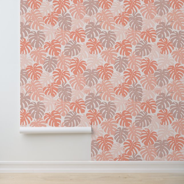Tropische aloha print behang (Applicatie)