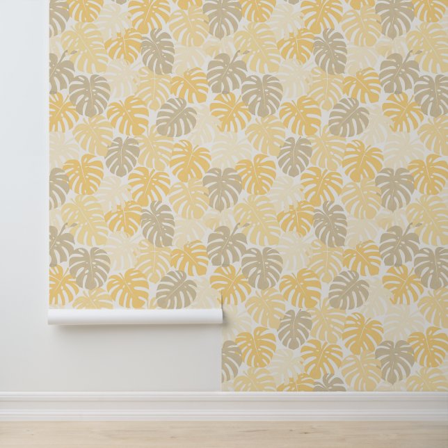 Tropische aloha print behang (Applicatie)