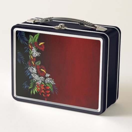 Tropische Aloha Retro Lunchbox (Voorkant)