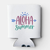Tropische Aloha Summer Blikjeskoeler (Achterkant)