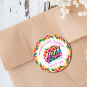 Tropische Aloha Verjaardag Luau Ronde Sticker