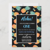 Tropische anananas 1e jongen verjaardag kaart (Voorkant)