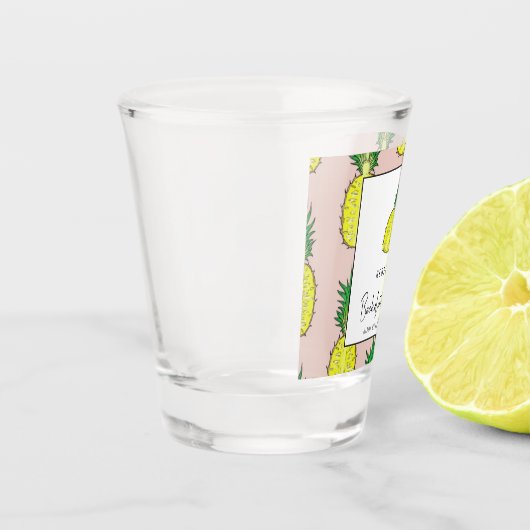 Tropische anananas Bachelorette Weekend Party Shot Glas (Links)