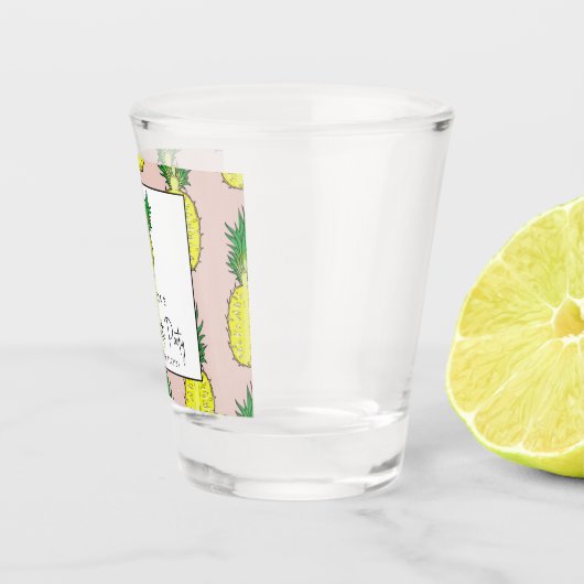 Tropische anananas Bachelorette Weekend Party Shot Glas (Rechts)