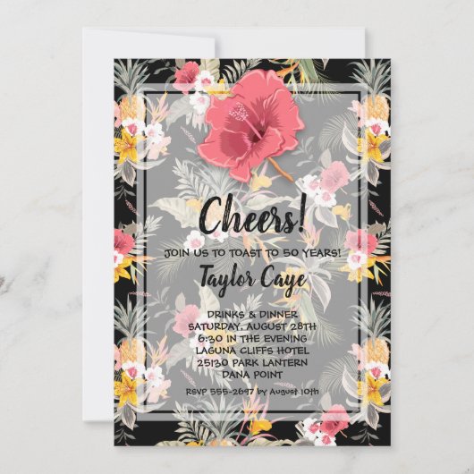 Tropische anananas Black Birthday-uitvindingen (Voorkant)