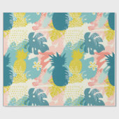 Tropische anananas cadeaupapier (Vlak)