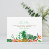 Tropische anananas Dank je kaarten (Staand voorkant)