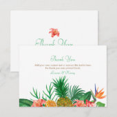 Tropische anananas Dank je kaarten (Voorkant / Achterkant)