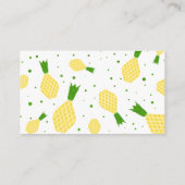 Tropische anananas Diaper Raffle Informatiekaartje (Achterkant)