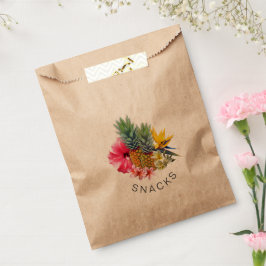 Tropische anananas Floral Snack Favor Bedankzakje