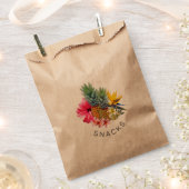 Tropische anananas Floral Snack Favor Bedankzakje (Geknipt)