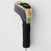 Tropische anananas golfheadcover (Schuin)