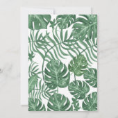 Tropische anananas Hawaiian Baby shower Kaart (Achterkant)