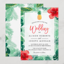 Tropische anananas Hawaiian Hibiscus Wedding