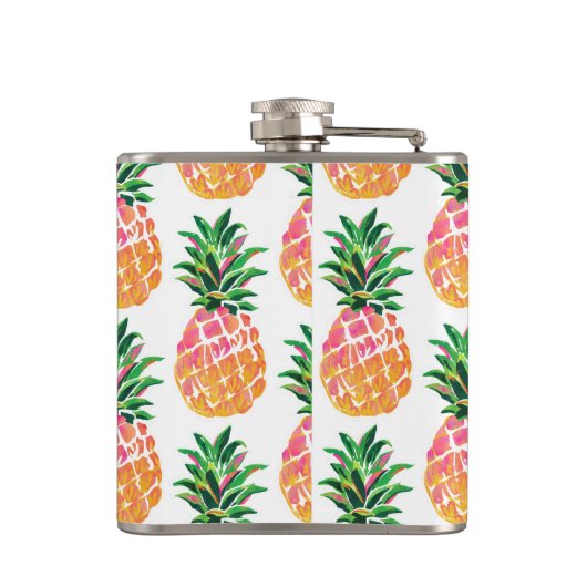 Tropische anananas heupfles (Achterkant)